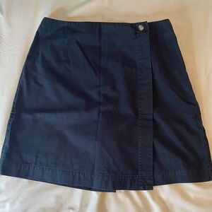 Talbots Vintage Culottes Skirt/Shorts. Black 100% Cotton. Size 10.